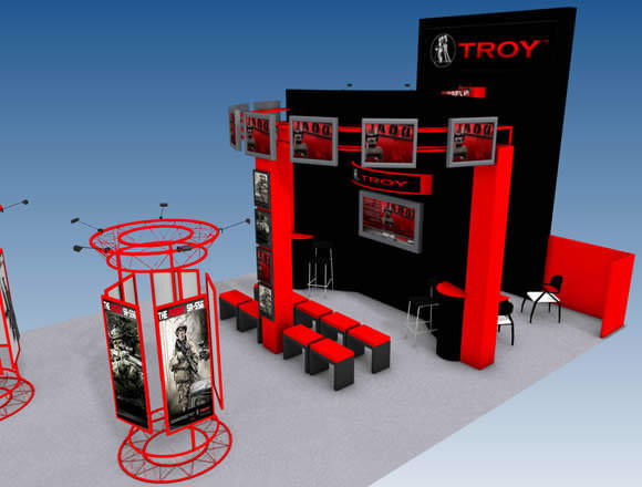 Troy Industries Trade Showwith Separate Viewing Area